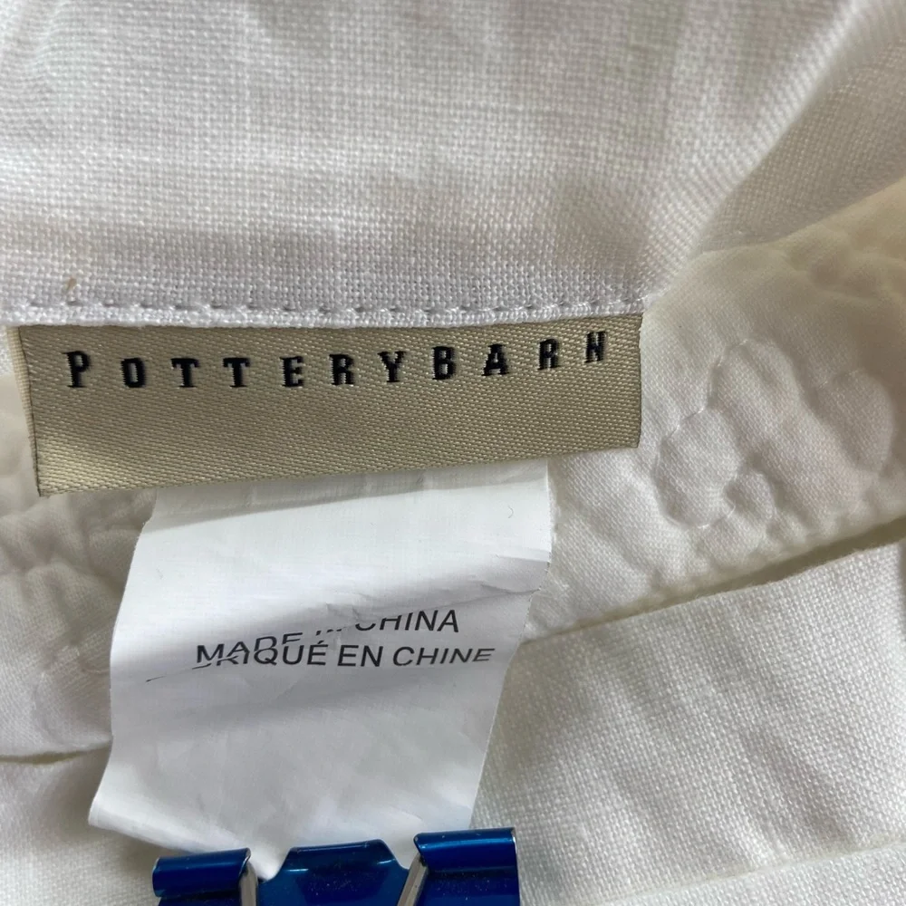 Pottery Barn linen sham